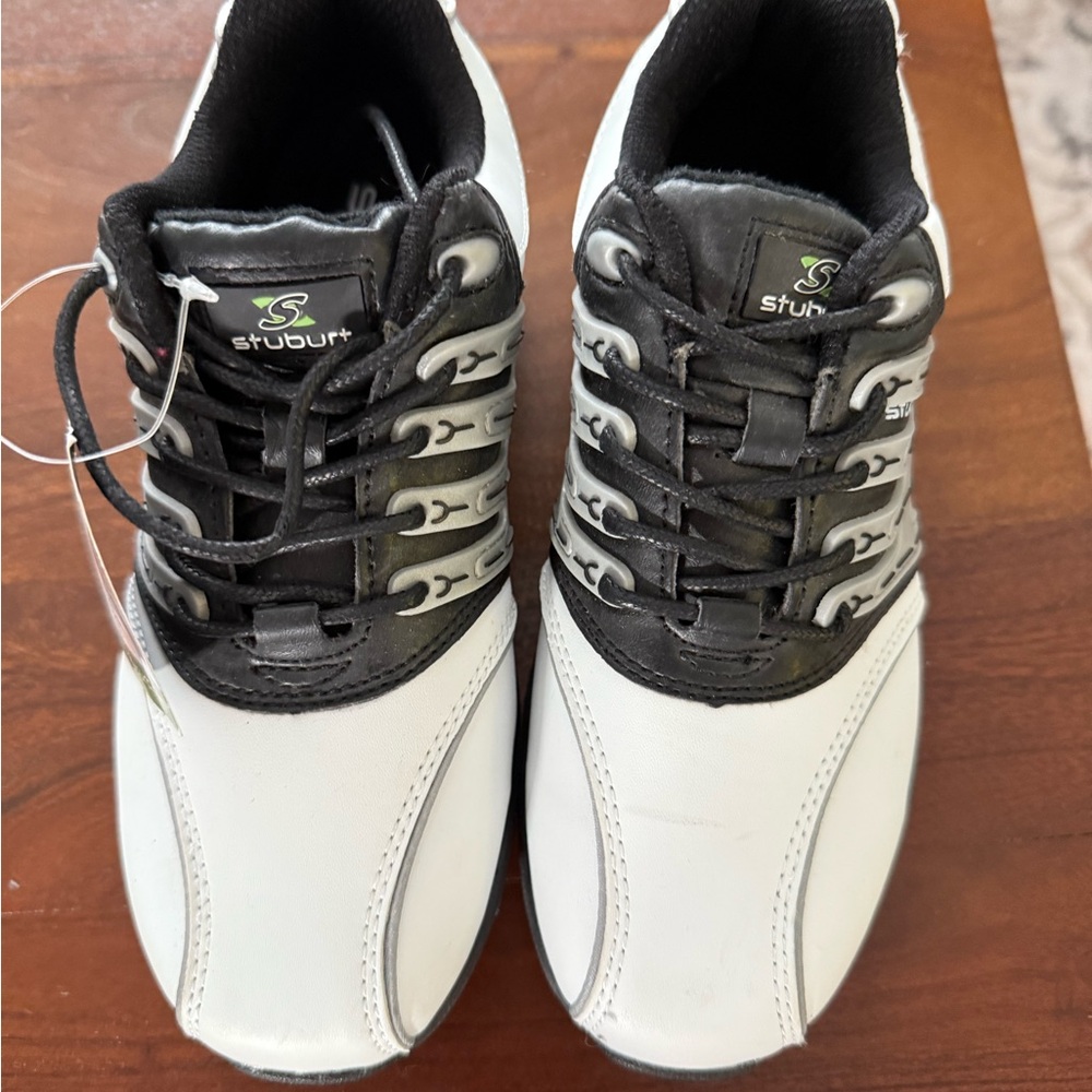 Stuburt White and Black Golf Shoes